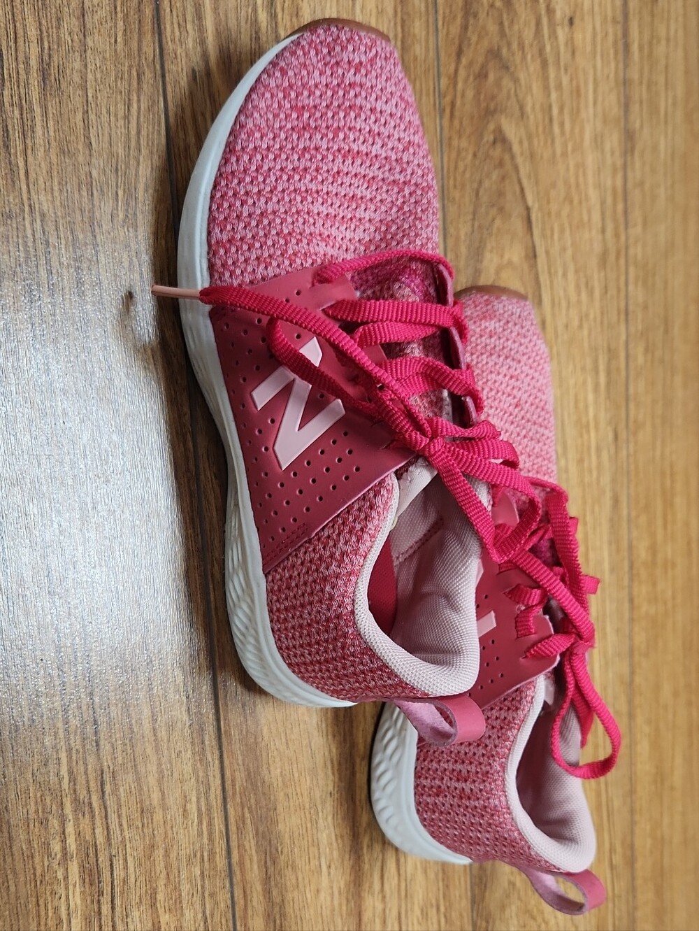 New Balance Women's Pink Knit Athletic Sneakers US 1.5